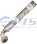 Wąż antywibracyjny 80 cm z kolankiem