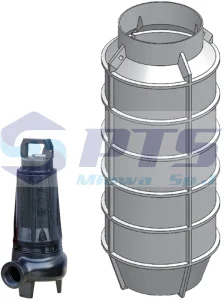 PSI/CE4 - przepompownia przydomowa z pompą Compatta 1,1 kW 3-faz z woln. przel. 50 mm
